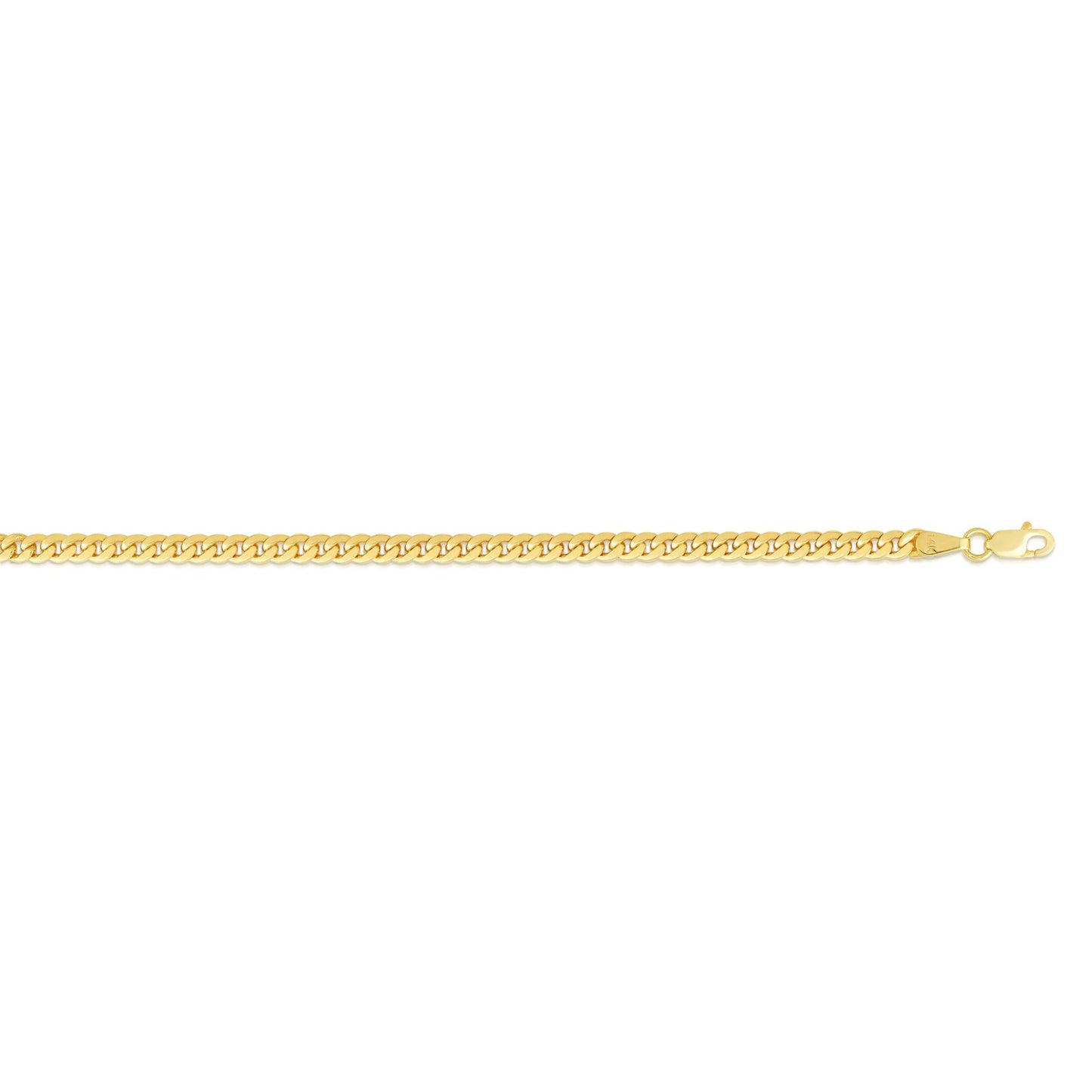 14k solid yellow gold 2.60 mm 24 inch Classic Miami Cuban chain (12.80 grams)