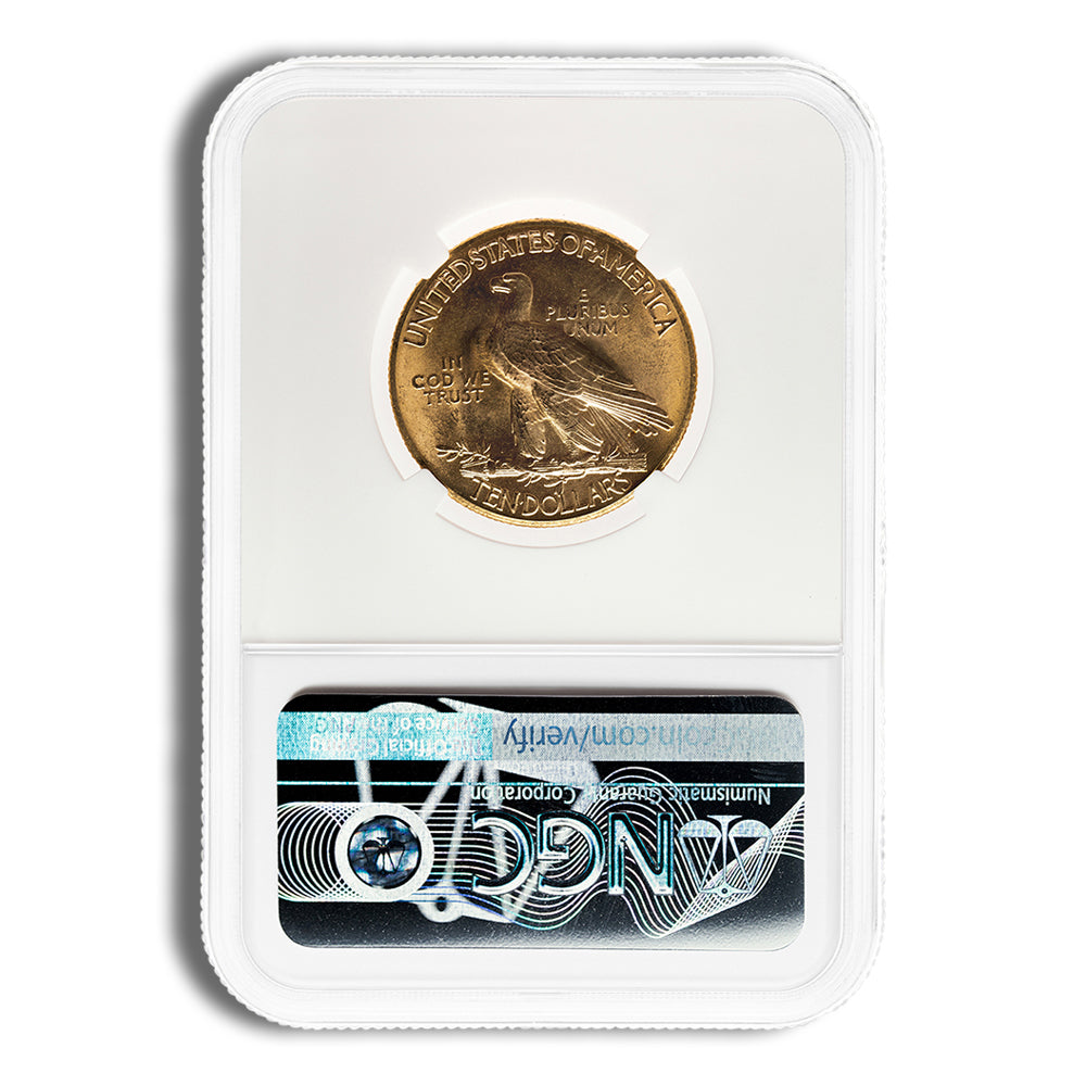 $10 Gold Indian Eagle - NGC MS62