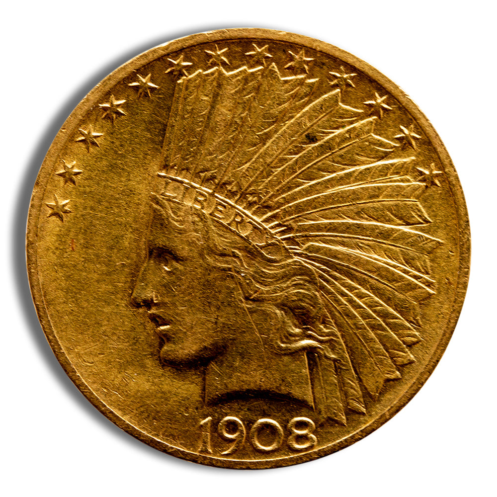 $10 Gold Indian Eagle - Cleaned/Low Grade