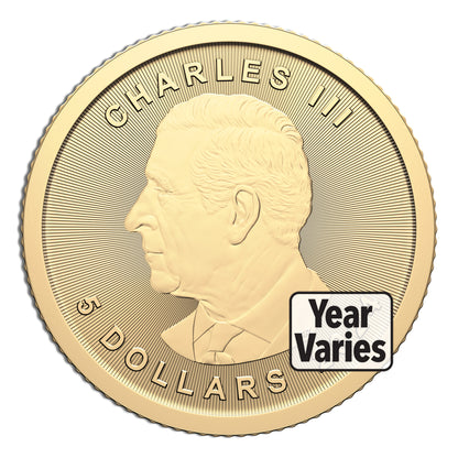 1/10 oz Gold Maple Leaf (Year Varies - Sealed)