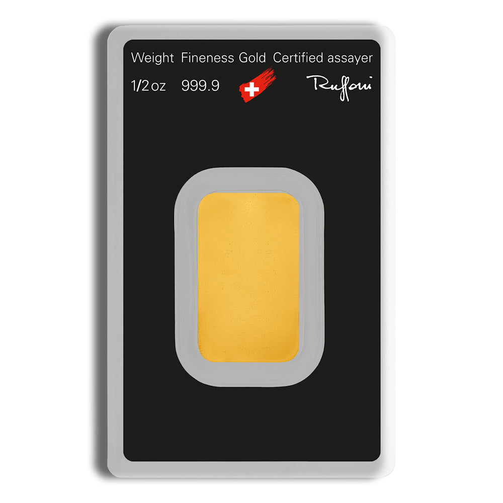 1/2 oz Gold Bar - Argor-Heraeus (Carded)